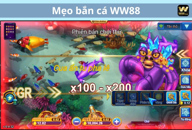 Mẹo bắn cá WW88