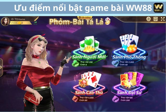 Ưu điểm game bài WW88